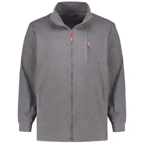 ADAMO Sweatjacke mit Struktur, anthrazit 