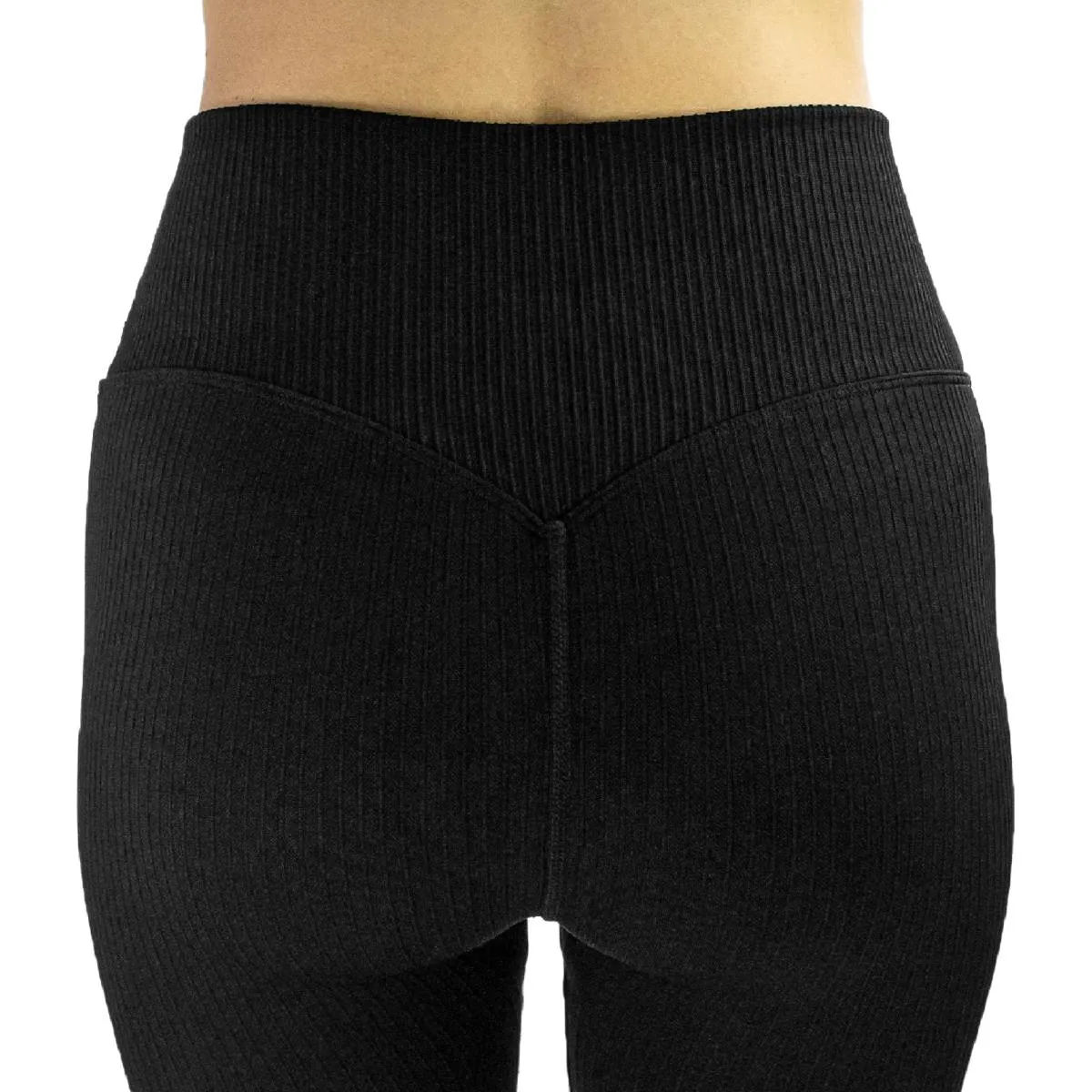 Aim‘n Ribbed Seamless Flare Tights Leggings 61040049 - schwarz