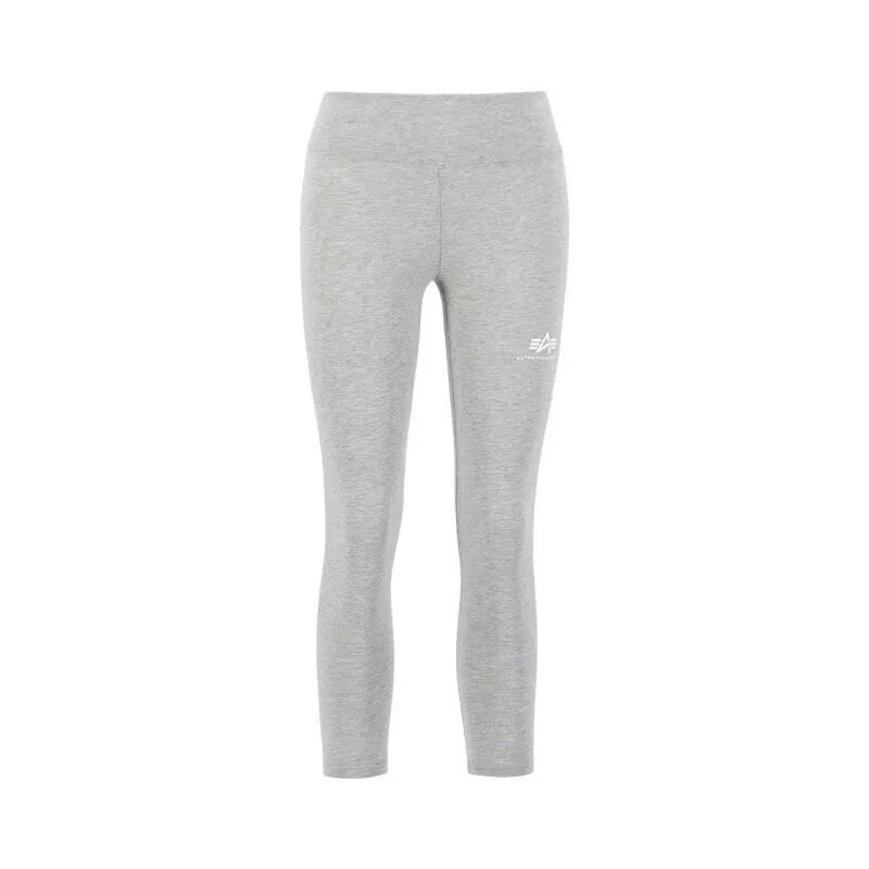 Alpha Industries Damen Basic Leggings SL Wmn grey heather/white