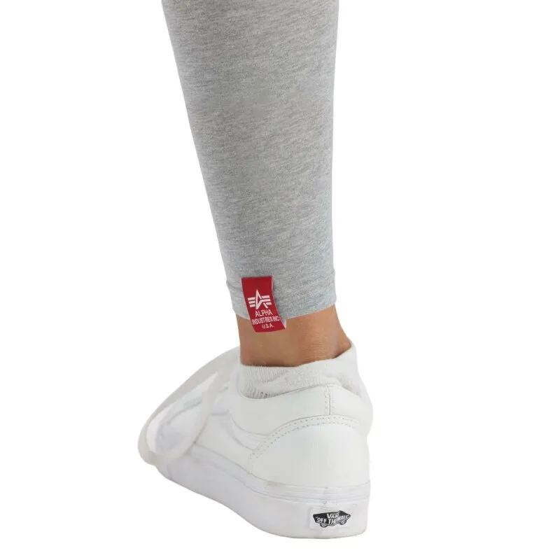Alpha Industries Damen Basic Leggings SL Wmn grey heather/white