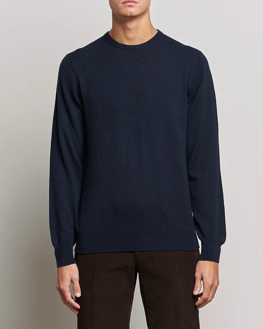 Cashmere Crew Neck Sweater Navy