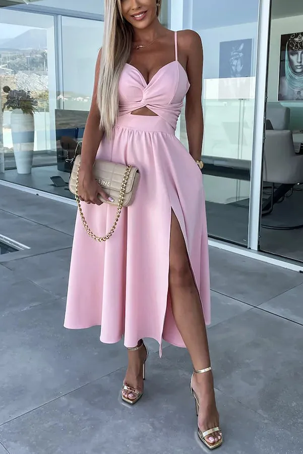 Constantin | Bequemes Midikleid mit ausgeschnittenen Taschen