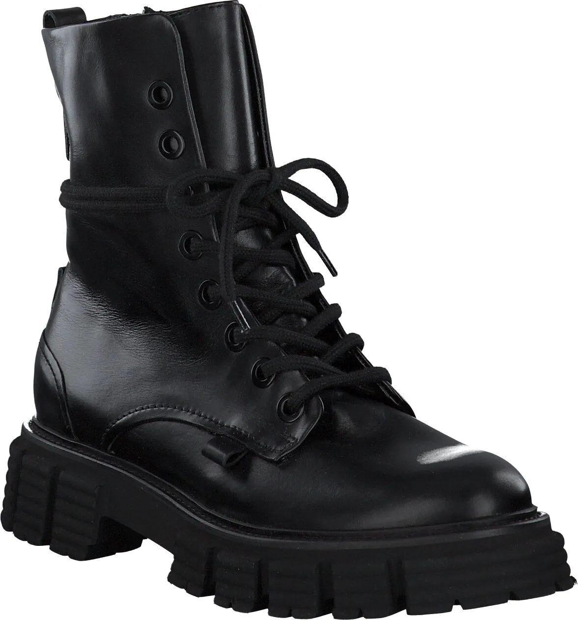 Damen-Schnürboots 102001968262 (Schwarz)