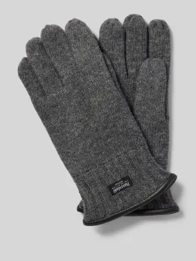 EEM Handschuhe aus Wolle mit Label-Detail Modell 'THINSULATE' (anthrazit) online kaufen