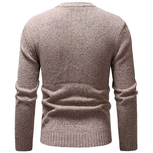 Fashion Long Sleeve Round Neck Men's Sweater