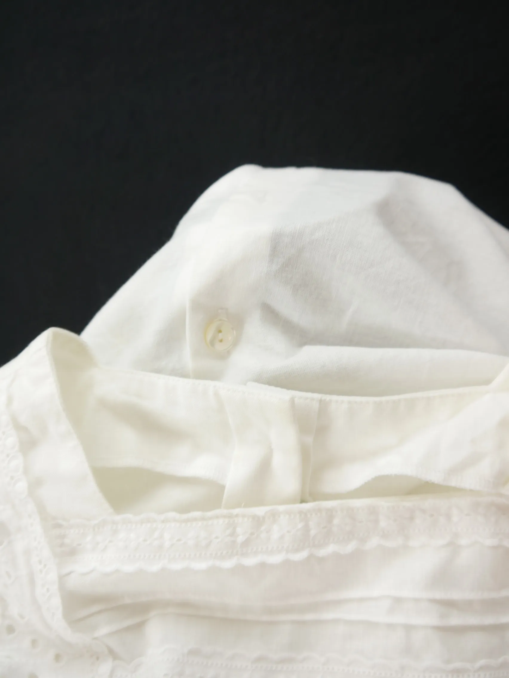 Gr.38 Trachtenbluse weiß Bluse Baumwolle mit Spitze TB7153