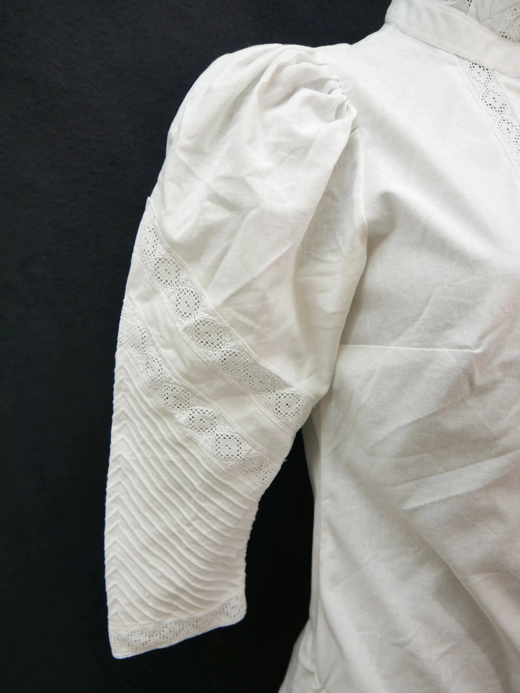 Gr.40 Trachtenbluse weiß Bluse Krüger Baumwolle mit toller Spitze TB7013