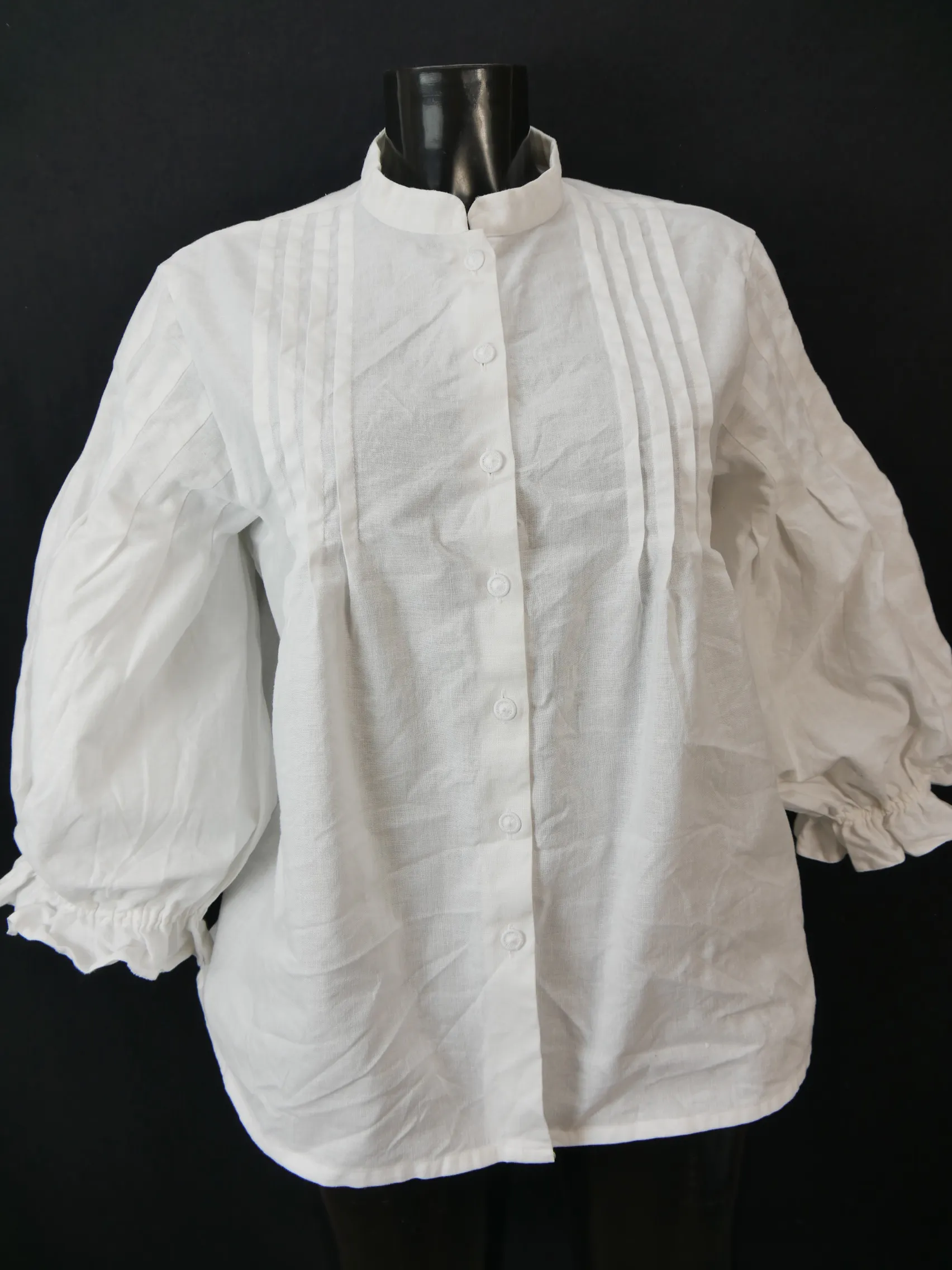 Gr.44 Trachtenbluse weiß Bluse Sportalm Baumwolle mit Rüschen TB8772