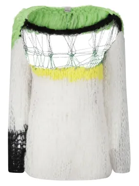   Gudrun & Gudrun  Crew Neck Mohair Sweater White  Pullover 