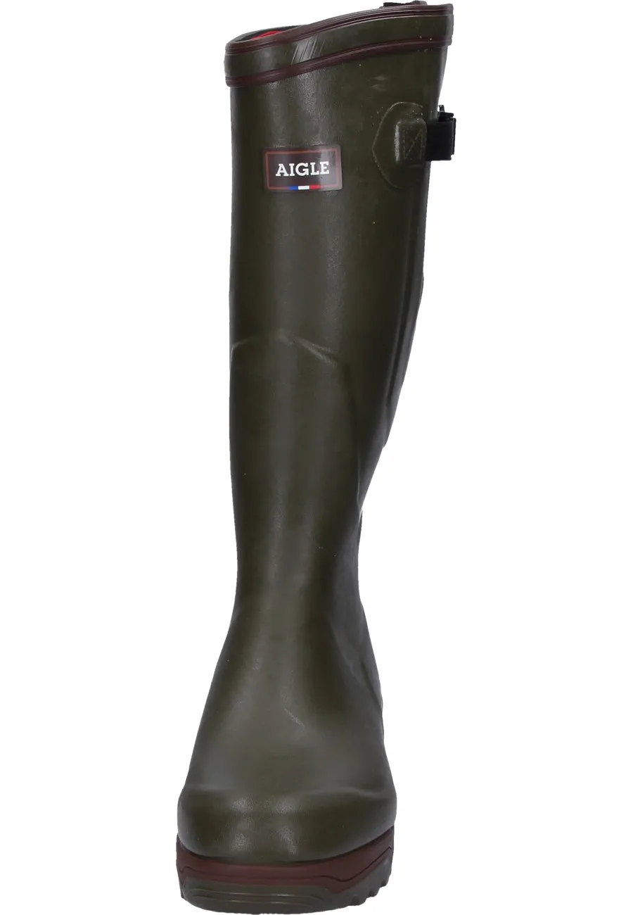 Gummistiefel Aigle Parcours 2 ISO kaki, für ermüdungsfreies Laufen