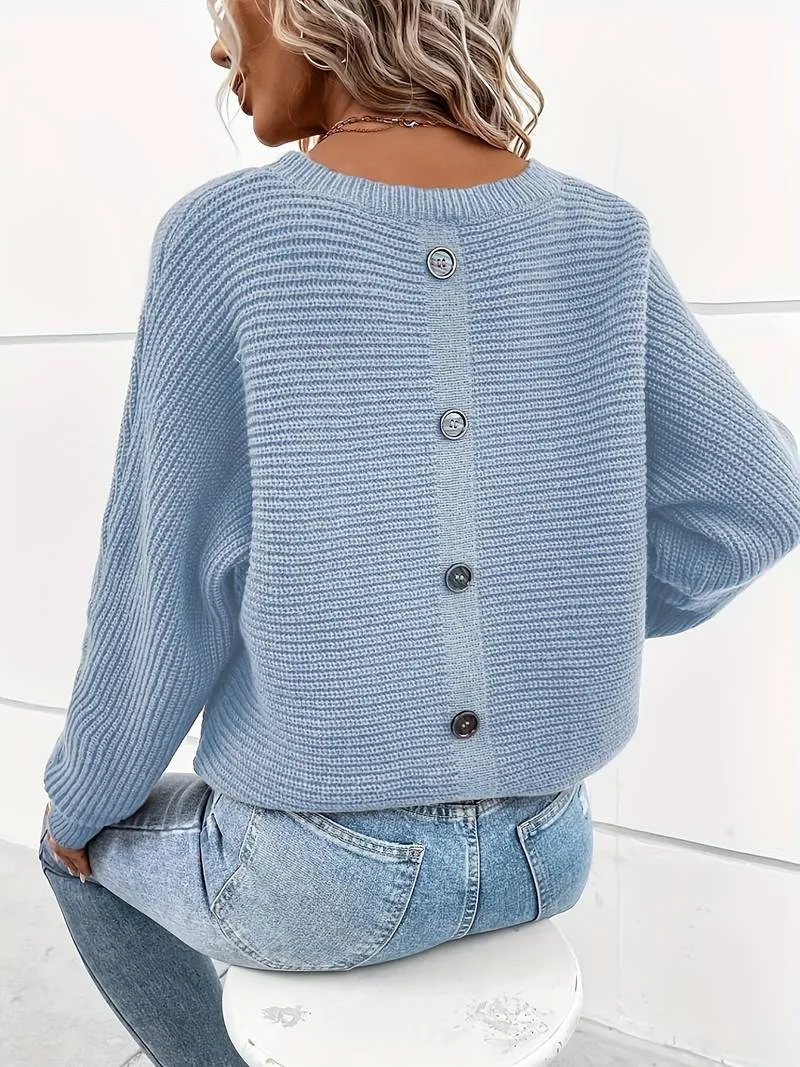 Heidi-Mode | Eleganter Rundhals-Pullover für Den Frühling