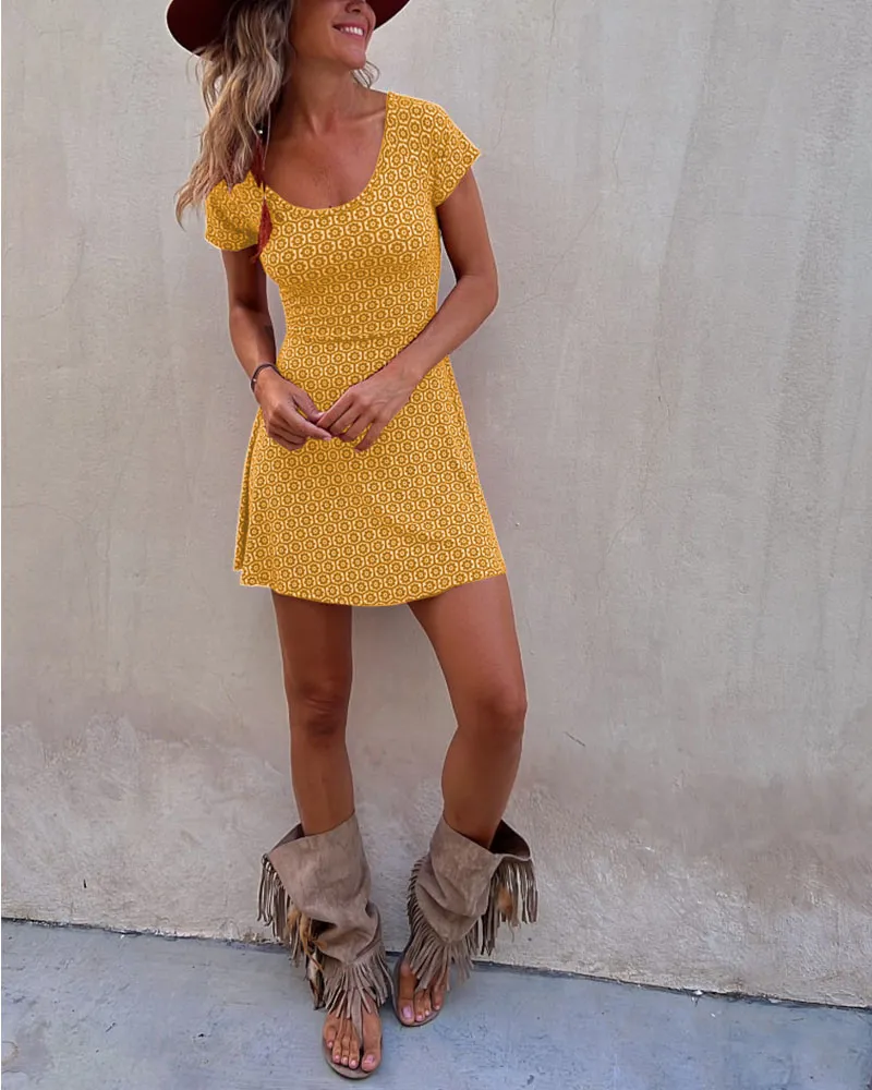 Heidi-Mode | Minikleid Lässig Vielseitigs Design