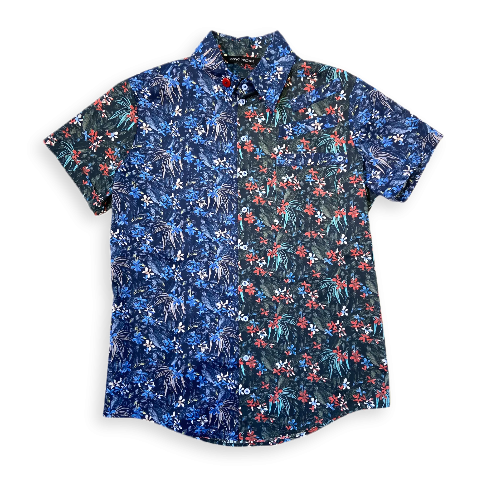 Hemd Takeshirou KA blau-grün