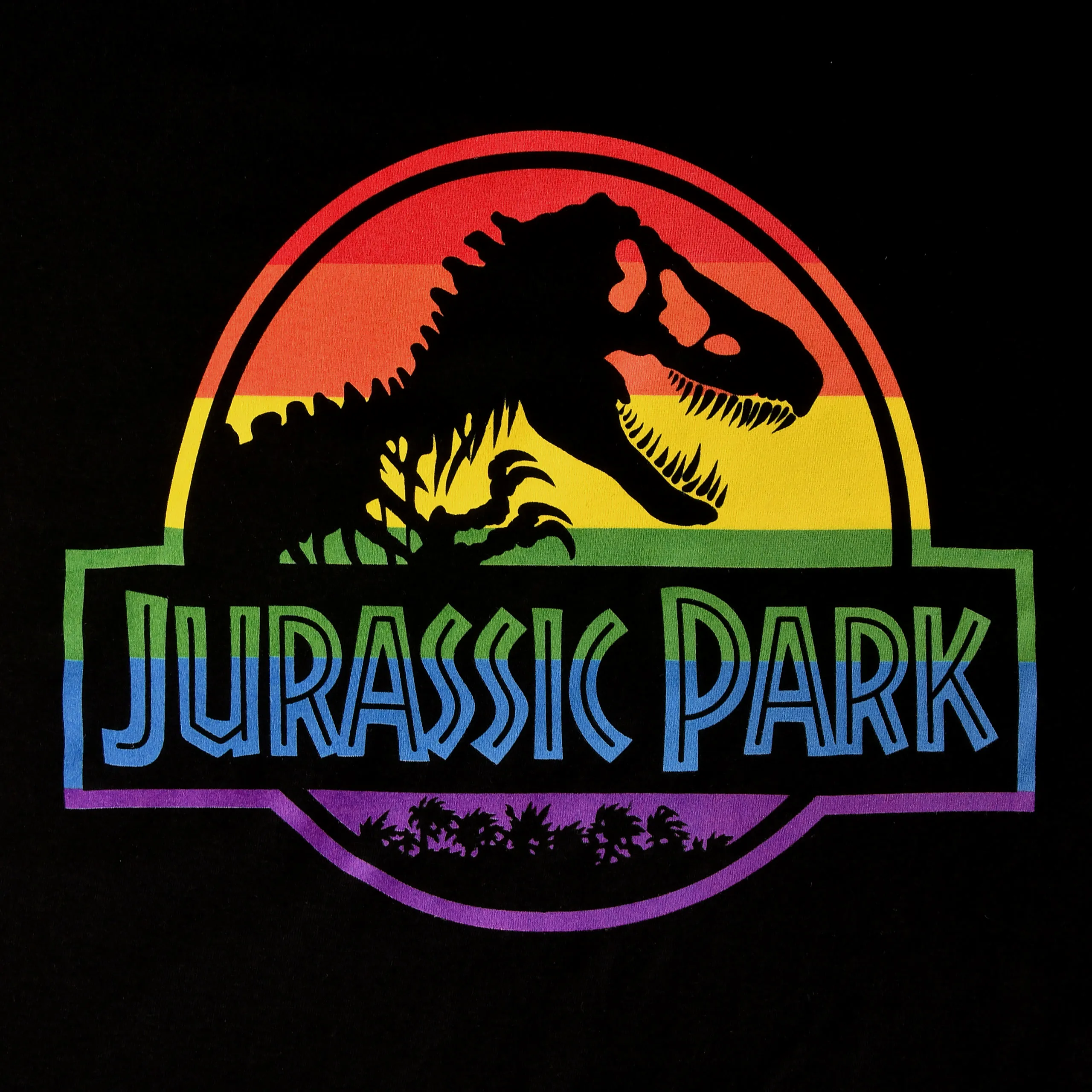 Jurassic Park - Pride Logo T-Shirt schwarz | Elbenwald