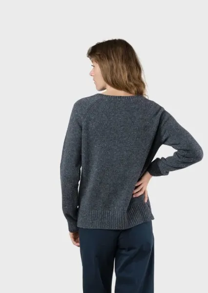 Klitmoller Collective Damen Pullover Kari Knit Grey Melange