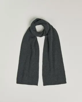 Lambswool/Caregora Scarf Graphite