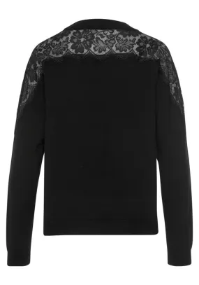 LASCANA Pullover in Schwarz