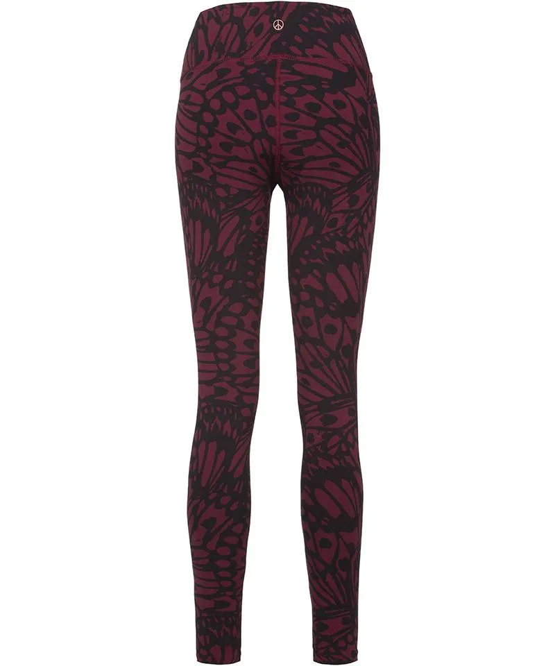 Leggings Butterfly Bio Baumwolle - rot
