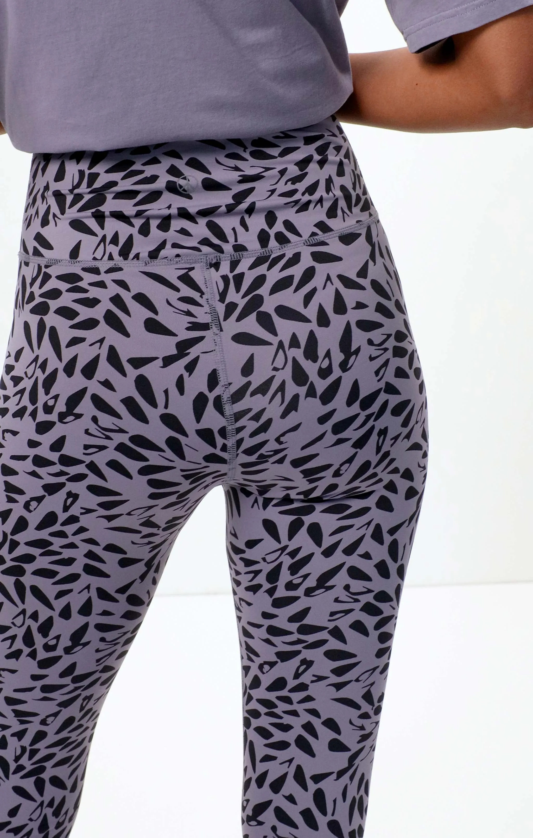 Leggings Leaf Polyamid  - lila