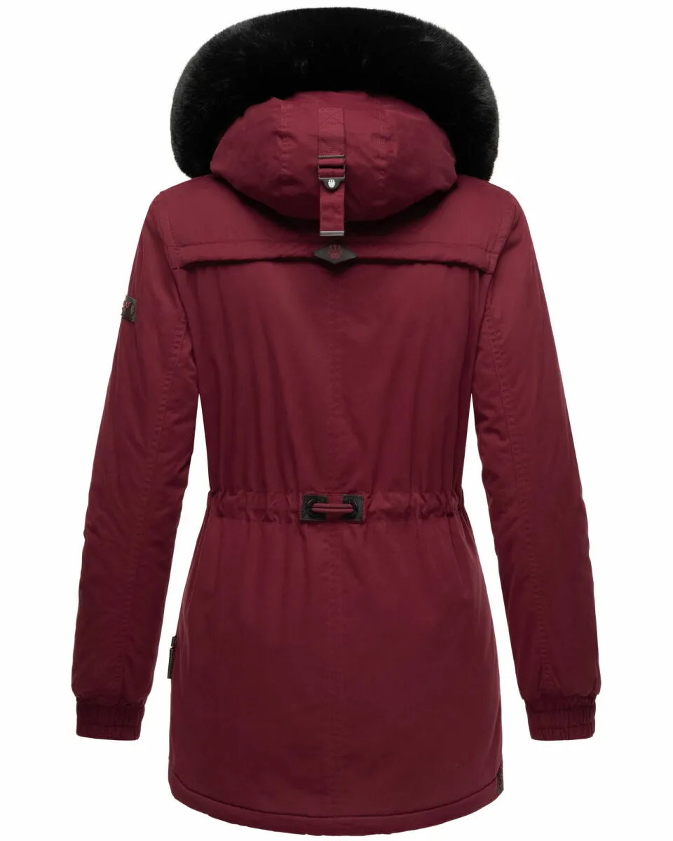 Navahoo Olessaa ladies hooded Winter Jacket Bordeaux-Gr.M