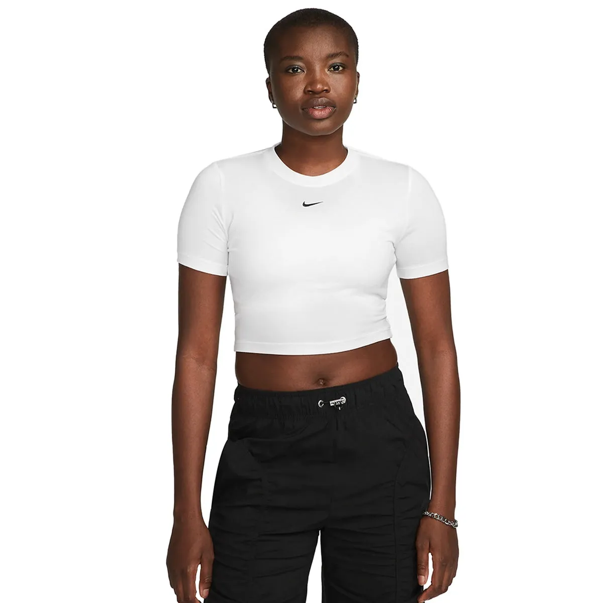 Nike Essential Slim Crop Top FB2873-100 - weiss