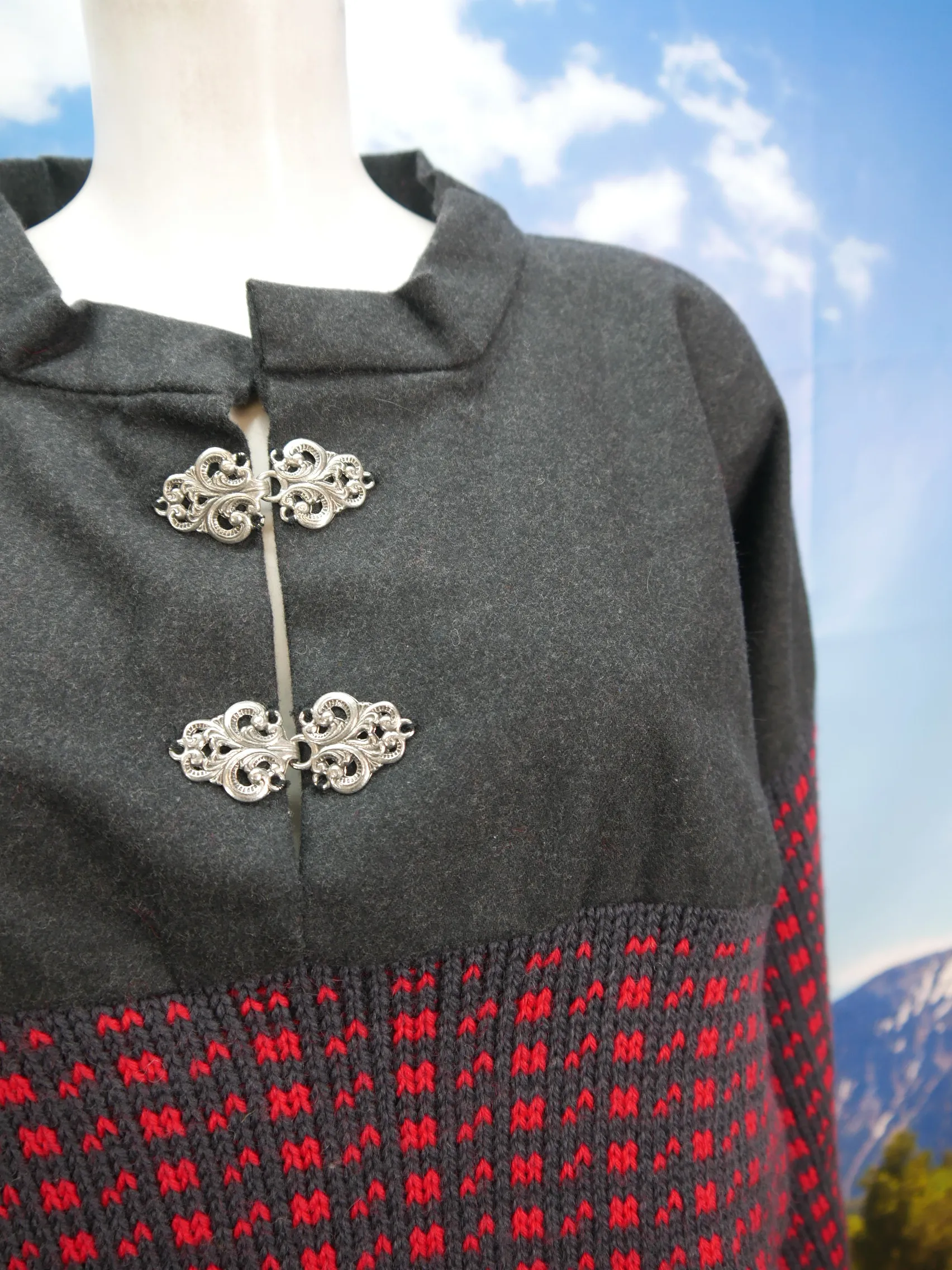 Norweger von Strikkebua flauschig Loden / Strick warmer dicker Pullover Gr.56