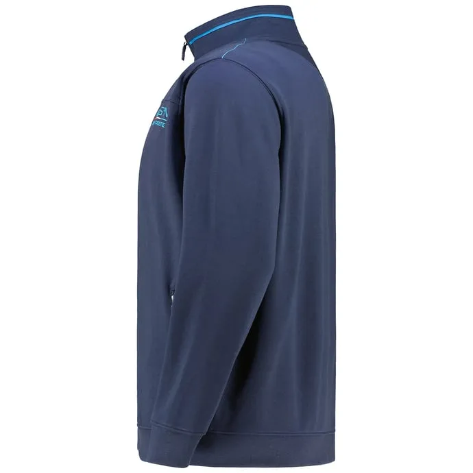 Redfield Sweatjacke aus Baumwollmischung, dunkelblau 