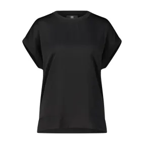   Riani  T-Shirt aus Satin-Crêpe Schwarz