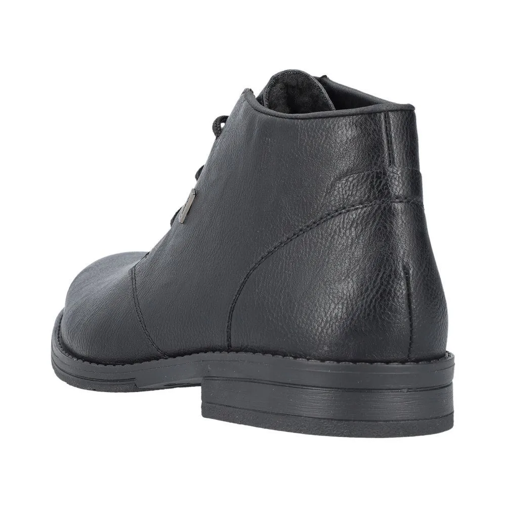 Rieker Herren Slipper mit Warmfutter & Komfortweite in schwarz S23 10330-00