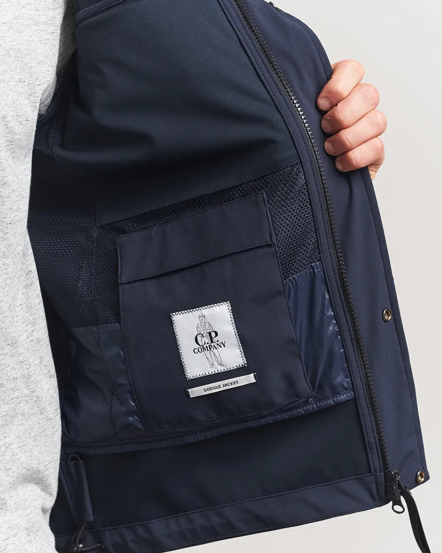 Shell-R Goggle Hood Jacket Navy