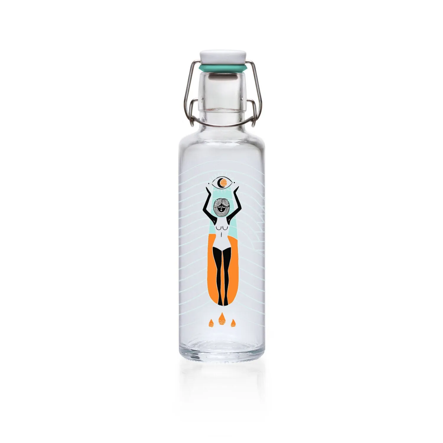 soulbottles 0,6l Glastrinkflasche "Soulsurferin"