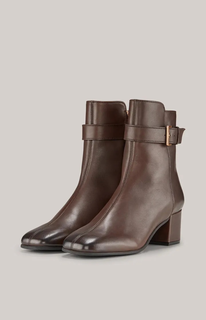 Stiefelette Unico Macy in Dunkelbraun 