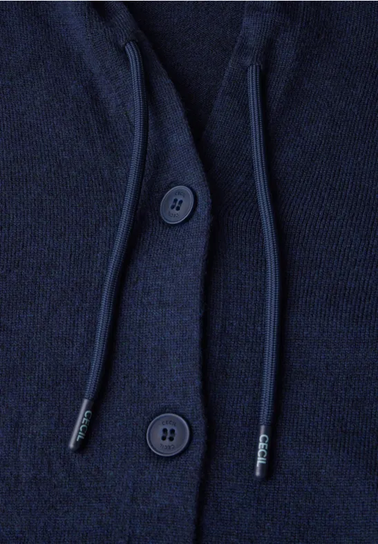 Strickjacke mit Kapuze