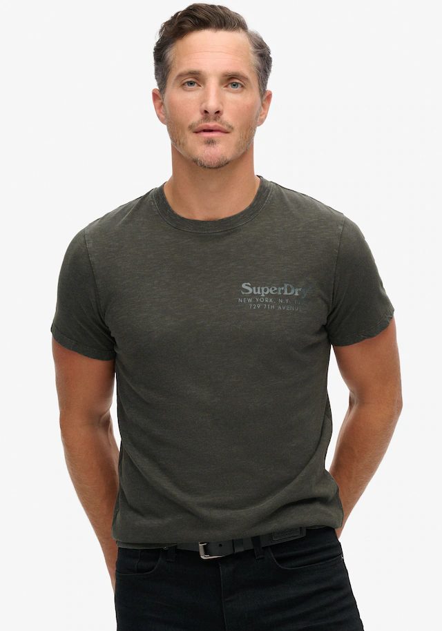 Superdry Rundhalsshirt »TONAL VENUE LOGO T SHIRT«