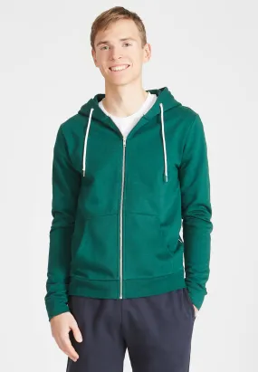 Sweatjacke WINSTON aus Bio-Baumwolle - Cedar Green