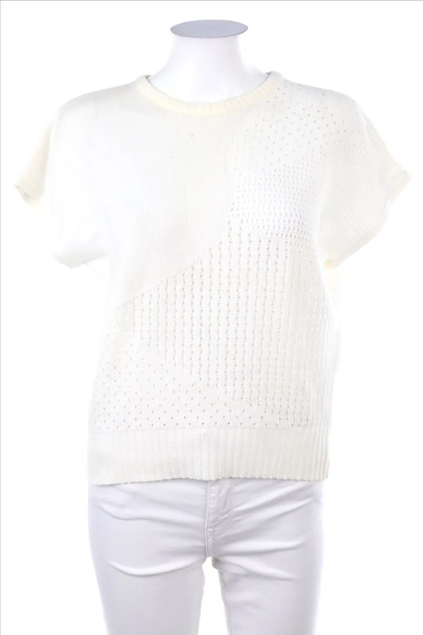 VINTAGE - Strick-Pullover mit \u00fcberschnittener Schulter - XXL
