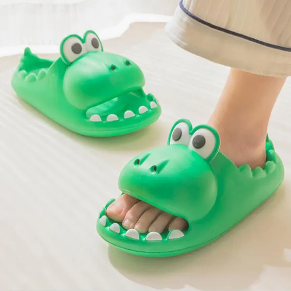 Weiche Plateau Dinosaurier-Hausschuhe