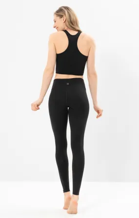 Yoga Basic Leggings Tencel Bio Baumwolle Luna - schwarz