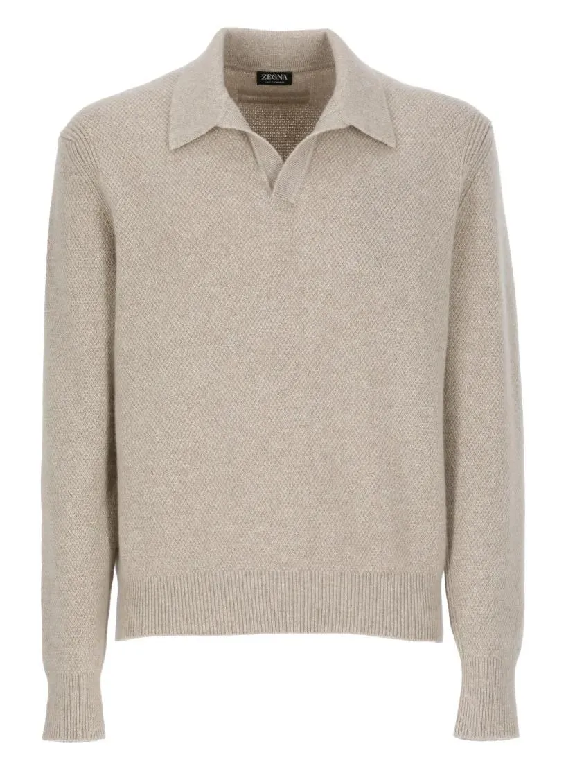   Zegna  Cashmere Sweater Brown  Pullover 