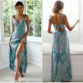 Zierliches Boho Maxikleid für einen romantischen Look