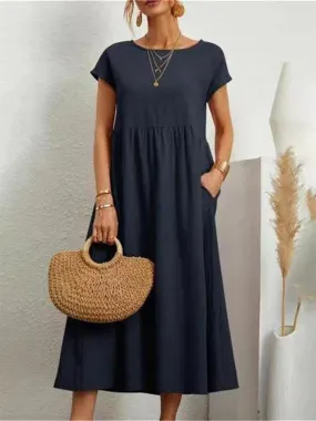 Übergroßes Vintage-Midikleid, Sommer 2024